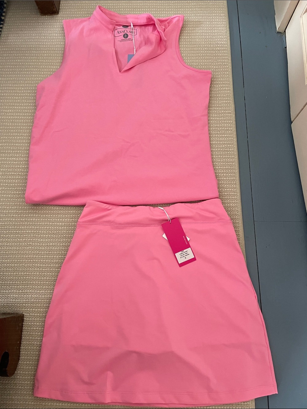 Sleeveless Pink Ladies Golf Skort by ANA CLAIRE